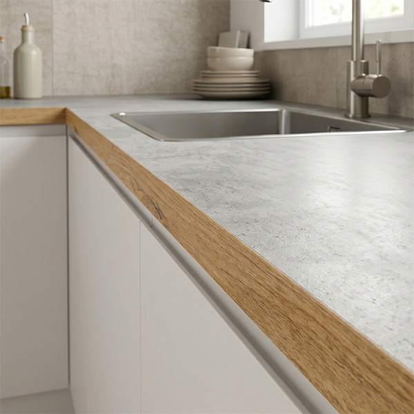 Pircher Bordo Preincollato per TOP Cucina Rovere Slavonia MM650X45 PZ2 - PIRCHER OBERLAND - Immagine 2